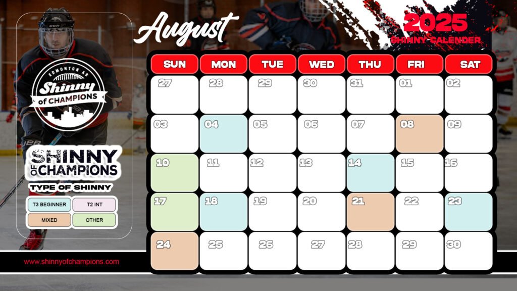 Beginner Adult Drop-in Shinny Schedule | Shinny of Champions