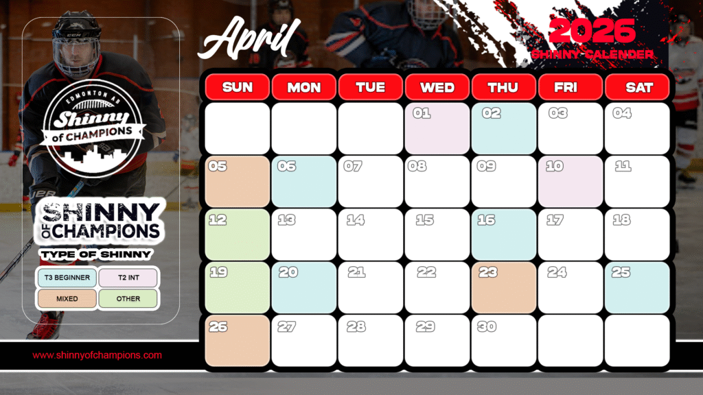 Drop in beginner shinny schedule