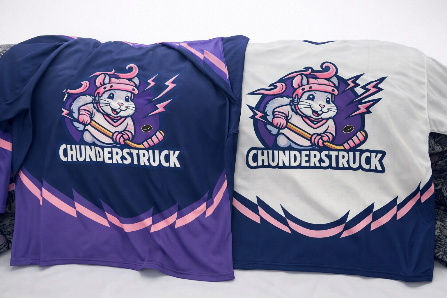 Finished custom hockey jersey